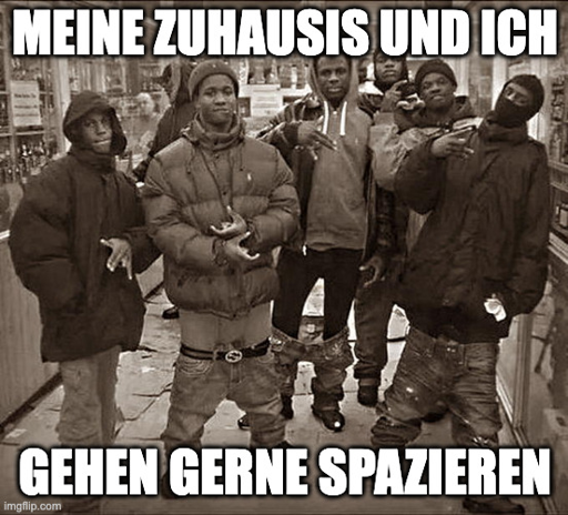 meine Zuhausis und ich gehen gerne spazieren