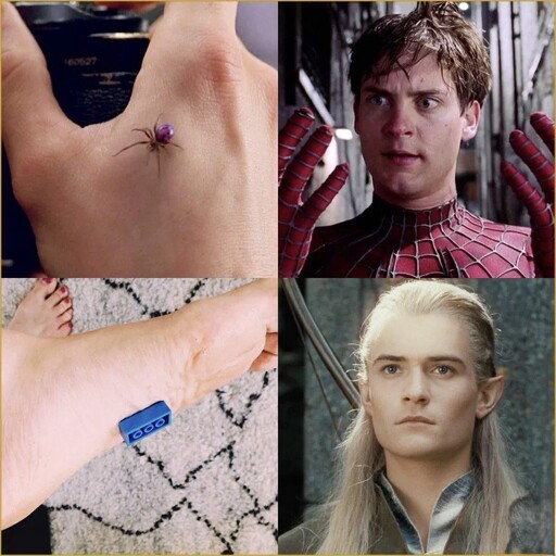 Spider bite creates Spider-Man.Stepping on a Lego brick creates Legolas.