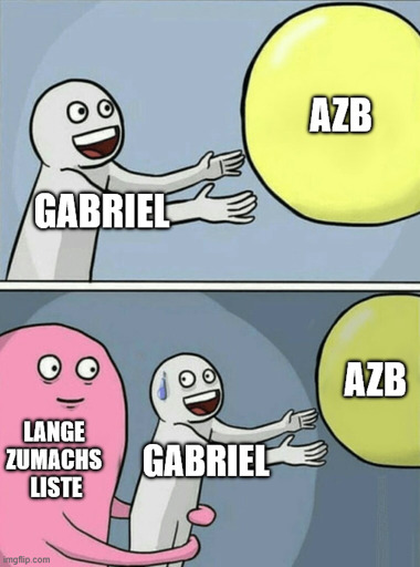 ich_iel langt nach dem AZB, aber die lange ZuMachs-Liste, macht mir_iel einen Strich durch die Rechnung 