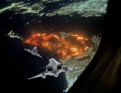 French First Strike Warning Shot on California