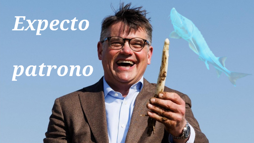 Boris Rhein wirkt den Patronus-Zauber