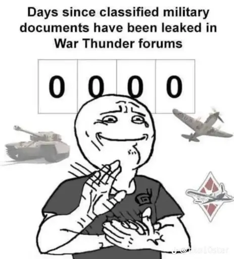 days since classified military documents have been leaked in the war thunder forums:0