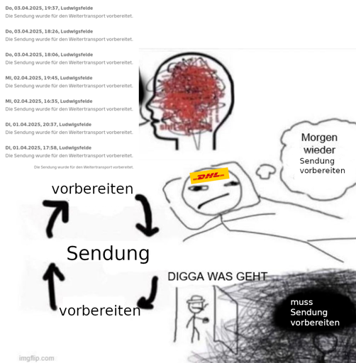 DHL muss Sendung tagelang zum Weitertransport vorbereiten